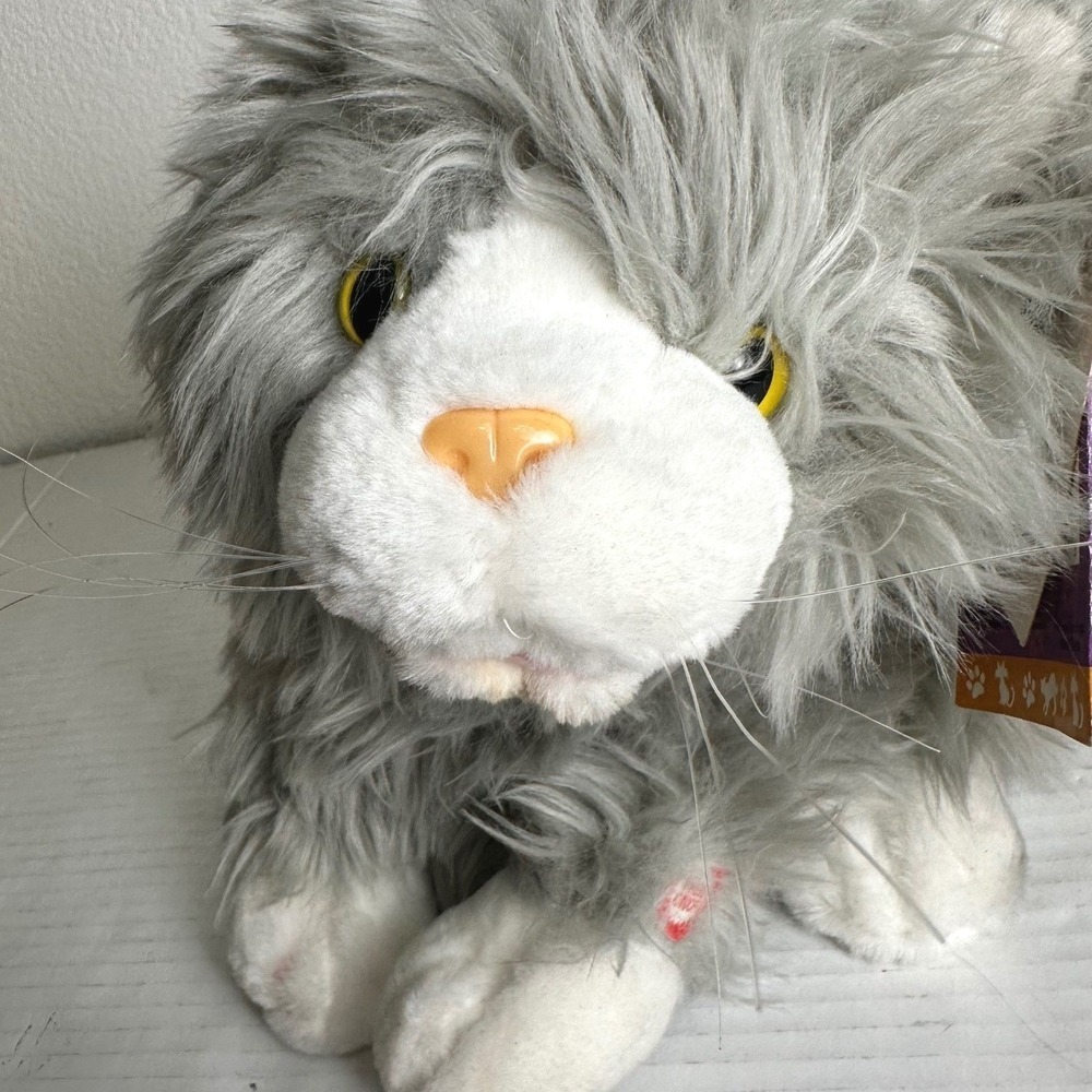 JCPenney Sing & Dance Kitty Plush Gray Sings What A Wonderful World Tested Works